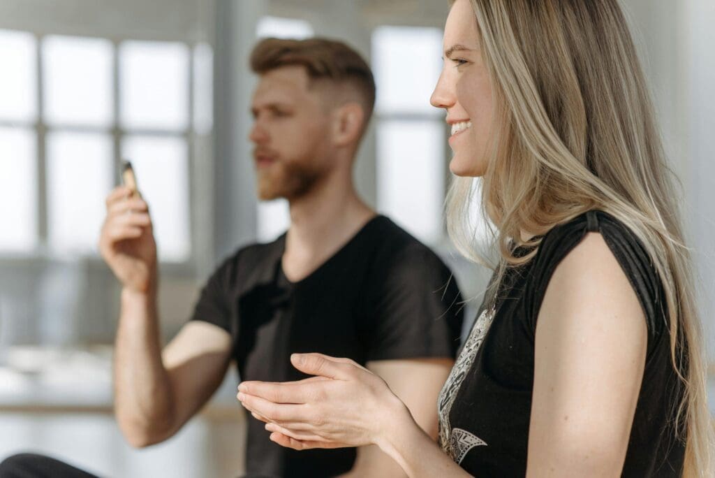 Palo Santo yoga en meditatie